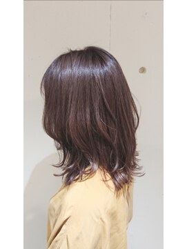 ネオリーブルノン 日吉(Neolive Runon) 外ハネミディ×ラベンダーアッシュ