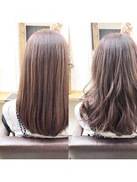 ファム 札幌大通(fam)&nbsp;30代40代＊外国人風小顔エアリーカール☆くすみピンクハイライト