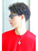 リップス 池袋(LIPPS)&nbsp;サイドパートショートワイルドツーブロック刈り上げテクノ