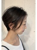 前下がりセンターパート大人ボブ『archive』耳かけ小顔ショート