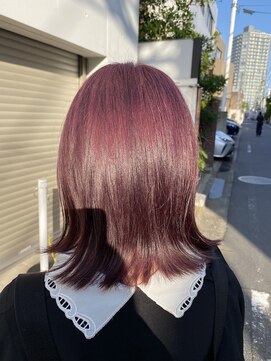 ロイジー(roijir) 【表参道　roijir】ピンクラベンダーカラー×外ハネカット