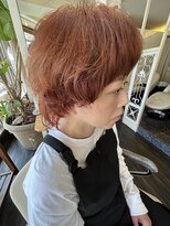 ディンプル 越谷駅前(DiMPlE)&nbsp;マッシュ  ウルフカット  ピンクカラー