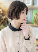 くすみカラーくせ毛風前下がりマッシュボブc3大宮20代30代40代