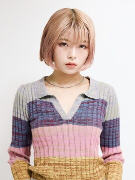 オンク 新宿(onk) 黒髪/グレーベージュ/レイヤーロング/前髪パーマ[新宿駅]