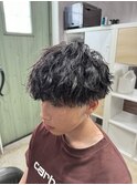 滋賀/南草津/メンズ美容室/波巻きツイストスパイラルパーマ