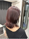 こなれミディ秋カラーでイメチェン　