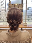 ヘアセット×シニヨン