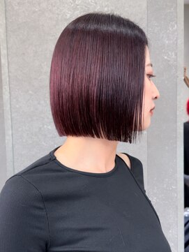 ロンド 表参道店(Lond) イメチェン外ハネボブ美髪ワイドバングレイヤー髪質改善縮毛矯正