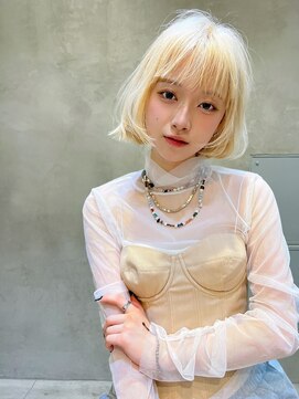 ロジッタ(ROJITHA) 【ROJITHA原宿表参道】ボブ×ホワイトブロンド