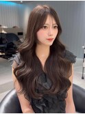 韓国ヘア/ブリーチなし/顔周りカット/レイヤーカット/