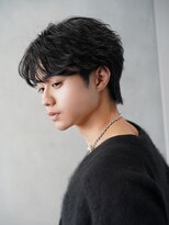 アンサー 渋谷(ANSWER)&nbsp;センターパートニュアンスパーマシャドウパーマフェザーパーマ