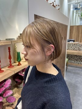 リミックス 南国店(remix) ショートボブ×ベージュカラー♪