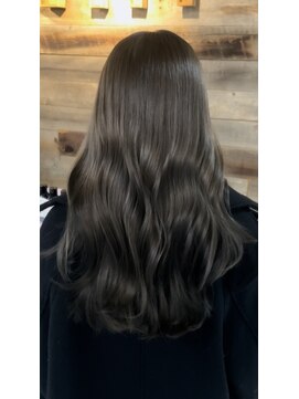キース ヘアアンドメイク 恵比寿(kith. hair&make) 明るめオリーブグレージュ透明感カラー髪質改善トリートメント