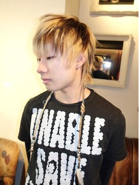 ブロック ジャポン(bloc japon) メンズレイヤー シャギー デザインカラー ポイントブレイズ