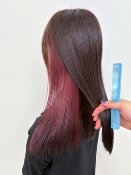 アッシュ 十日市場店(Ash) インナーカラー ラベンダーピンク