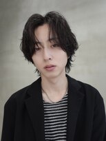 バイフィフス 原宿/表参道(by fifth)&nbsp;センターパートシャドウパーマスパイラルパーマルーズパーマ