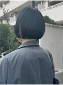 イメチェン/黒髪ボブ[青山/表参道/白髪ぼかし/縮毛矯正]