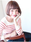 大人かわいいボブレトロガーリーうる艶感ミルクチョコレート
