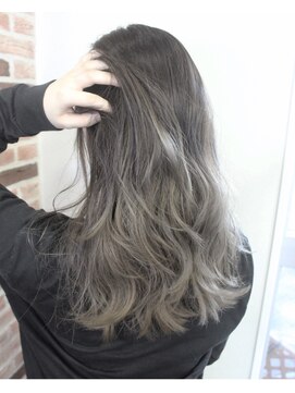 ジウ 上通り(JIU) グレージュグラデーション☆ワンカール☆20代30代40代☆立体感