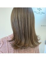 ルタ(LuTa by siesta＆LiCO)&nbsp;LuTa か吉祥寺切りっぱなし外はねミルクティーベージュ