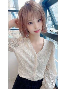 マリアバイアフロート(Maria by AFLOAT) 【重山】濡れ髪くすみブルーオリーブカラーレイヤーミディアム