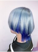 シルバー×ブルー