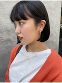 タンバルモリ 切りっぱなしボブ 暗髪