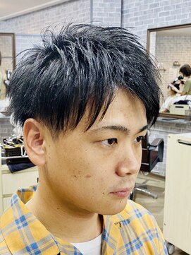 サロンドクロエ(Salon de Chloe) 《Chloe/倉敷》 前下がり×レイヤーマッシュ×ツーブロックstyle