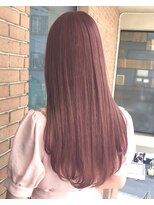 サロンドミルク 新百合ヶ丘店(salon de MiLK)&nbsp;ピンクベージュダブルカラーインナーカラーケアブリーチイルミナ