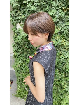 イオエ(ioe) 前髪/アンブレラカラー/こなれミディ/イメチェン/ウェーブパーマ