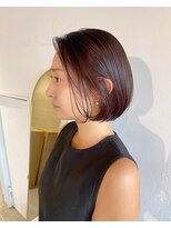 ファンファンバイルー 岐阜(fan fun by Rooo)&nbsp;ぱつっとボブ×ピンクパープル