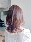 ☆レイヤーロングこなれヘアうるツヤモテ髪グレーベージュ