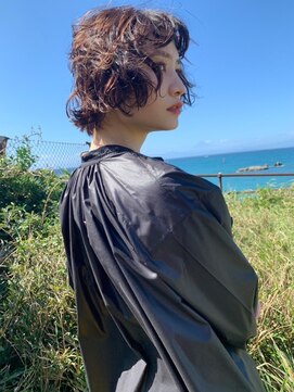 キース ヘアアンドメイク 恵比寿(kith. hair&make) 無造作ショートパーマ＊ミルクティーベージュ