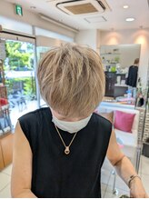 バンブーヘアクラブ 常盤平店 ハイトーン×ショートレイヤー