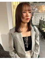 カフ(CAF)&nbsp;CAF松本/透明感ベージュ/顔まわりレイヤー