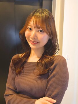 ヘアリゾート粋 ウナム 新宿東口店(enam) 顔周りレイヤー/ショコラブラウン/くびれヘア