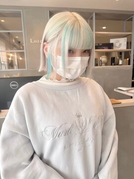 ロテ 名古屋 名駅店(Lote.) イメチェン/ホワイトブロンド/外ハネボブ/美髪/名古屋