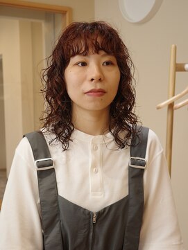 エミイ 鎌倉(eMii.) レイヤーボブパーマ/オレンジカラー/鎌倉美容室/髪質改善