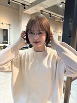 レジュアル(RESSUAL) 切りっぱなしミニボブ ミルクティーベージュ