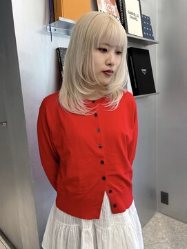 ペレ アネックス 大阪梅田茶屋町店(PELE ANNEX) くびれヘア/アプリコットオレンジ/夏のヘアアレンジ/梅田