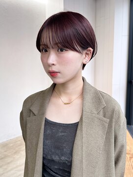 アイティーバイアルバム 下北沢店(IT by ALBUM) ショート顔周りレイヤーグレージュくびれヘア_F20428