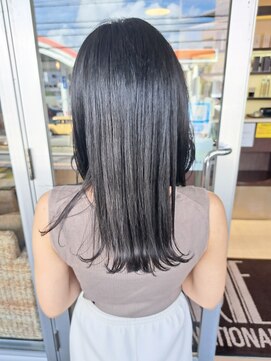 マリーインターナショナル 浦添店(MARIE INTERNATIONAL) アッシュグレージュ暗髪オーガニックケラチントリートメント