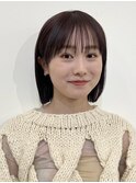 ◎ミニボブ縮毛矯正髪質改善ストレート顔まわりレイヤーカット