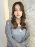 暗めカラー/韓国風巻き/レイヤーカット/髪質改善/縮毛矯正/池袋