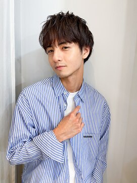 フラッグヘアー 博多駅前店(Flag HAIR) メンズニュアンスパーマ無造作マッシュ