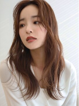 アース 焼津店(HAIR&MAKE EARTH) ナチュラルロング×シアーブラウンカラー×レイヤーカット