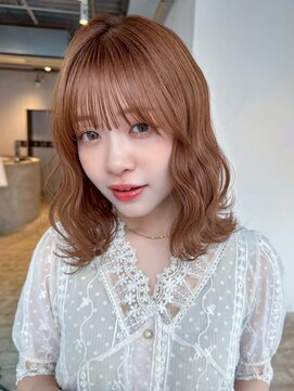 アイティー バイ アルバム 浦和店(IT by ALBUM) 顔周りレイヤー韓国ヘアくびれミディミディアム_F21091