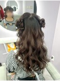 ガーリースタイル/心斎橋/ヘアメ/セットサロン