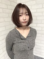 ルノン フィージュ(LUNON fieju)&nbsp;黒髪クラゲヘアーオリーブグレー小顔ココアベージュ