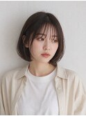 ボブ×20代30代×ナチュラルボブ×チョコレートブラウン×池袋